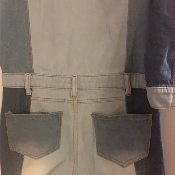 DENIM JUMPSUIT - 3 tones, 1 fabulous piece - Picture 4 of 6